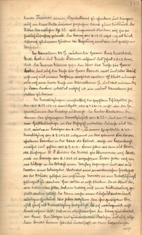 Continuación Kassenbericht 1916/1917 – Página 113