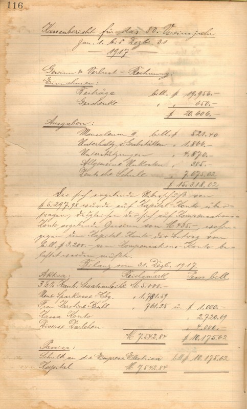 Kassenbericht 1917 – Página 116