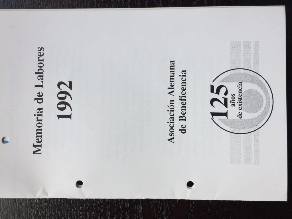 Portada Memoria 1992