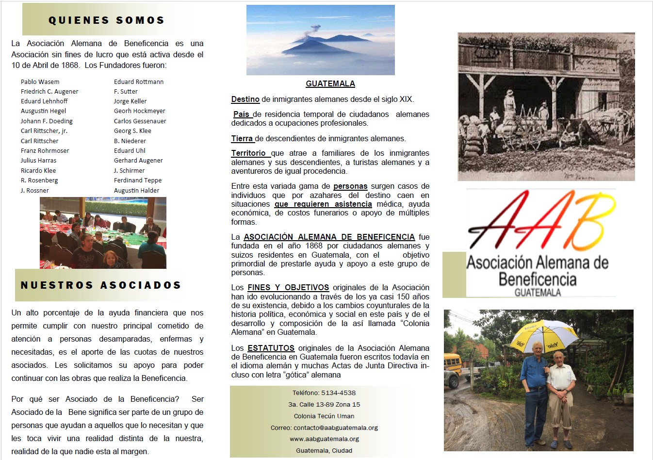 Tríptico 2016 - Quiénes Somos